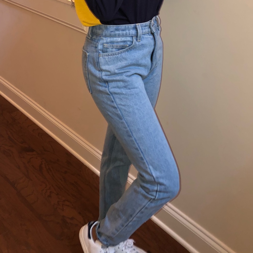 American Apparel high waisted mom jeans
